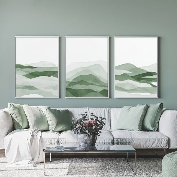 Wall Art - Sage Green ( 3 sets )- Poster Prints -Canvas Prints - Image 3