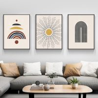 Wall Art - Sun And Rainbow ( 3 sets )- Poster Prints -Canvas Prints