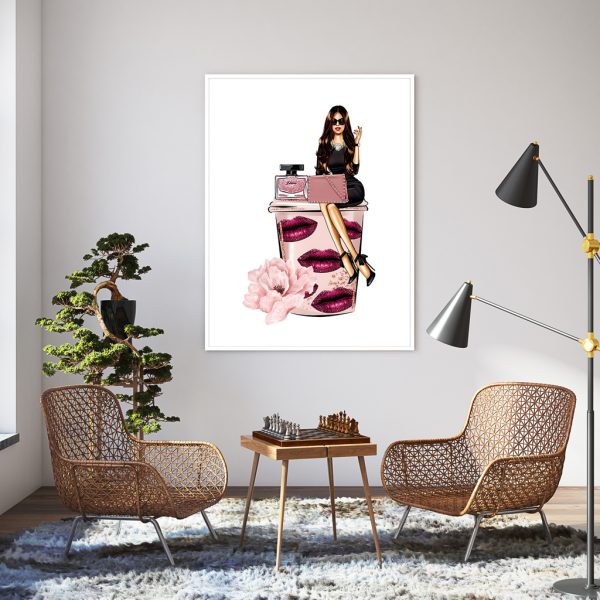 Wall Art - Vogue Girl I- Canvas Prints-Poster Prints - Image 3