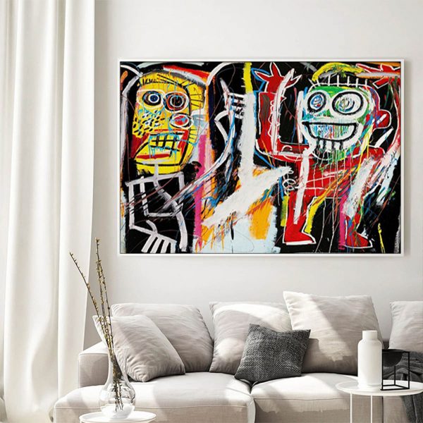 Wall Art - Basquiat Street Art - Canvas Prints-Poster Prints - Image 3