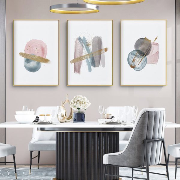 Wall Art  - Blush Pink Watercolor 3 sets - Poster Prints -Canvas Prints - Image 3