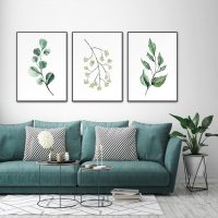Wall Art - Botanical Leaves ( 3 sets )- Poster Prints -Canvas Prints - Image 2