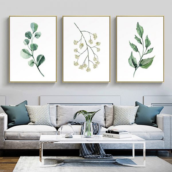 Wall Art - Botanical Leaves ( 3 sets )- Poster Prints -Canvas Prints - Image 3