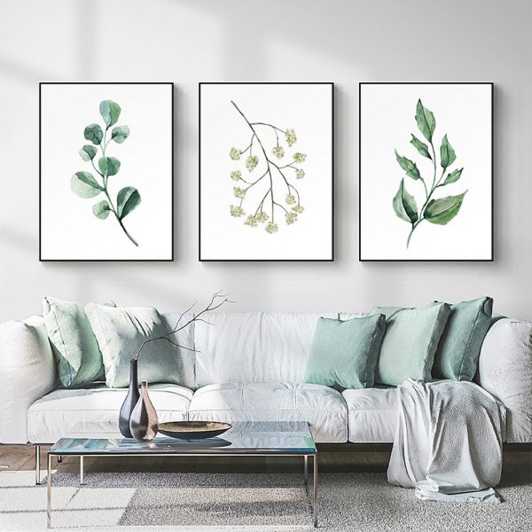 Wall Art - Botanical Leaves ( 3 sets )- Poster Prints -Canvas Prints