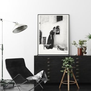 Wall Art - Frida Kahlo And Her Dogs - Canvas Prints-Poster Prints