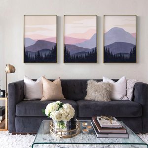 Wall Art  - Mountain 3 sets - Poster Prints -Canvas Prints