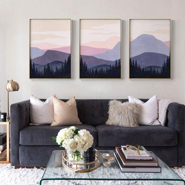 Wall Art  - Mountain 3 sets - Poster Prints -Canvas Prints