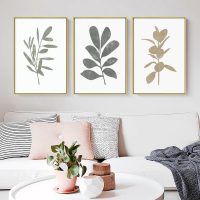 Wall Art - Neutral Botanical Leaves ( 3 sets )- Poster Prints -Canvas Prints - Image 3