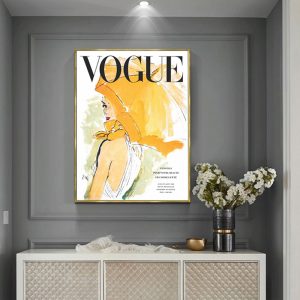 Wall Art - Vogue Girl - Canvas Prints-Poster Prints