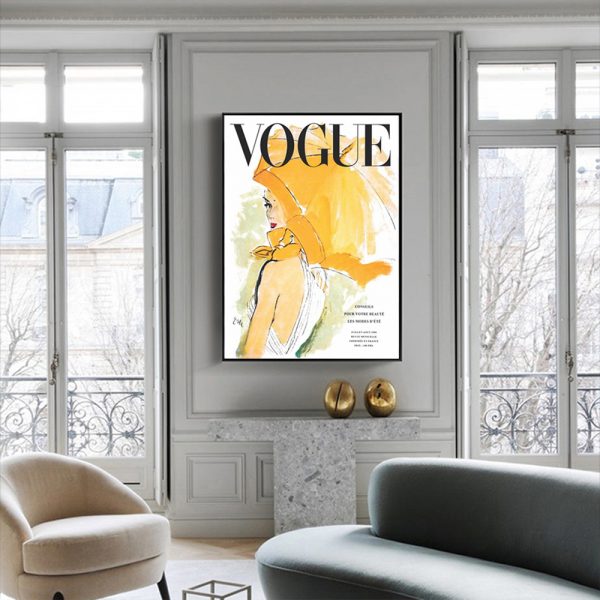 Wall Art - Vogue Girl - Canvas Prints-Poster Prints - Image 2