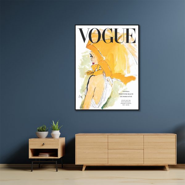 Wall Art - Vogue Girl - Canvas Prints-Poster Prints - Image 3