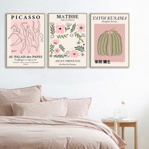 Wall Art - Mix Art By Yayoi Kusama Picasso Matisse ( 3 sets )- Poster Prints - Canvas Prints