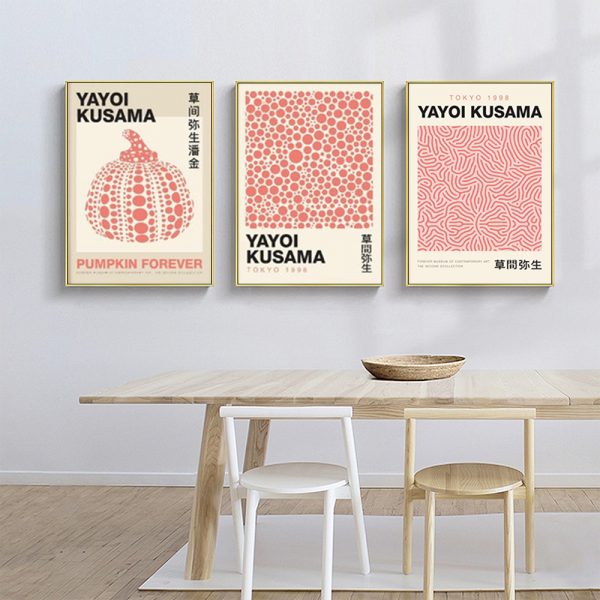 Wall Art By Yayoi Kusama II ( 3 sets )- Poster Prints - Canvas Prints - Image 3