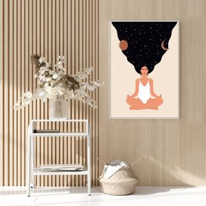 Wall Art - Yoga Woman - Canvas Prints-Poster Prints