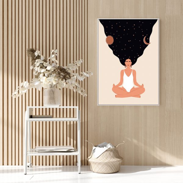 Wall Art - Yoga Woman - Canvas Prints-Poster Prints