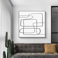 Wall Art - Abstract Line Square Size  - Canvas Prints-Poster Prints - Image 2
