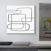 Wall Art - Abstract Line Square Size  - Canvas Prints-Poster Prints - Image 3