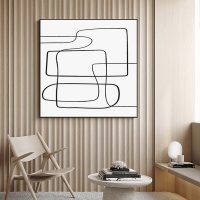 Wall Art - Abstract Line Square Size  - Canvas Prints-Poster Prints
