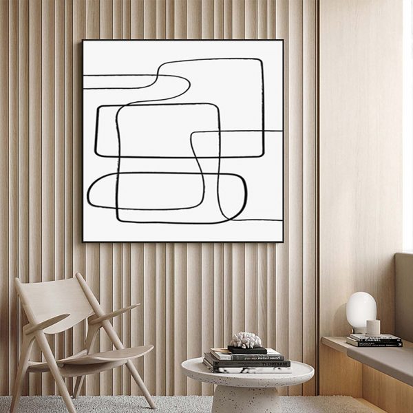 Wall Art - Abstract Line Square Size  - Canvas Prints-Poster Prints