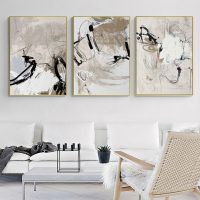 Wall Art  - Modern Abstract Beige 3 Sets - Poster Prints -Canvas Prints - Image 2