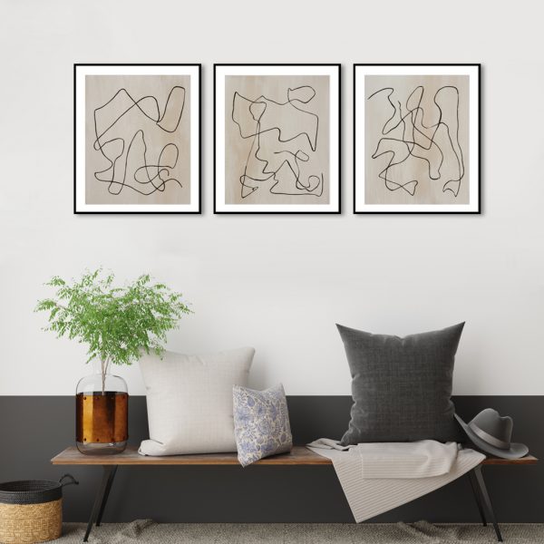 Wall Art  - Bound 3 Sets - Poster Prints -Canvas Prints