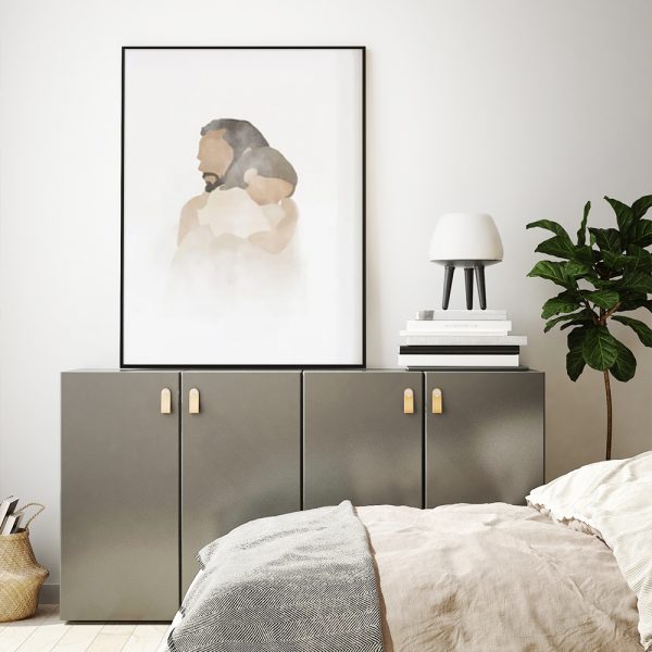 Wall Art - Christ's Embrace II- Canvas Prints-Poster Prints - Image 2