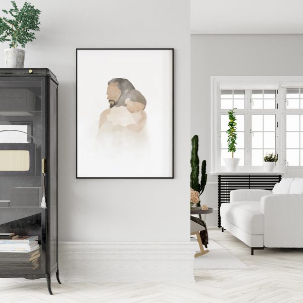 Wall Art - Christ's Embrace II- Canvas Prints-Poster Prints - Image 3
