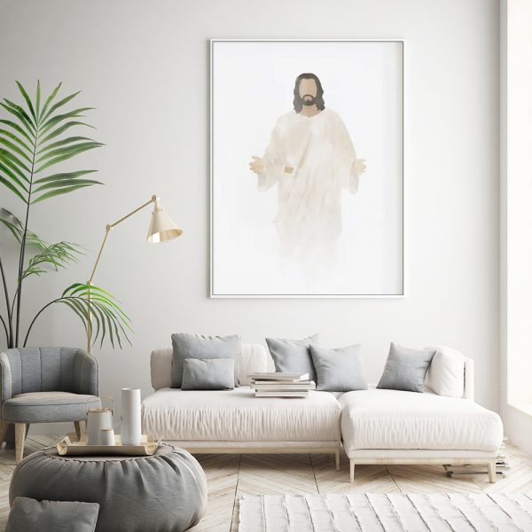 Wall Art - Christ's Embrace - Canvas Prints-Poster Prints