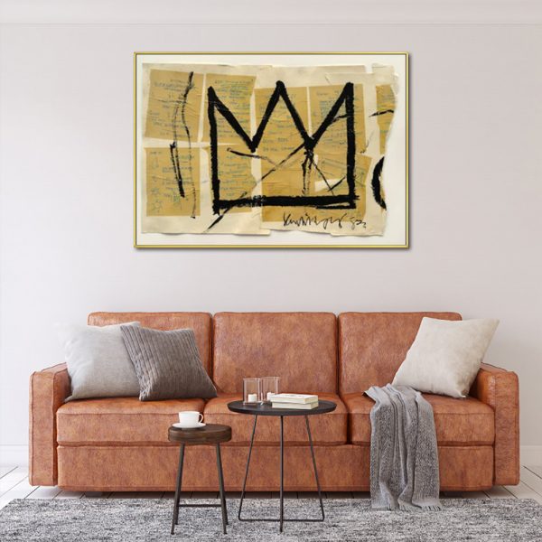 Wall Art - Crown By Michel Basquiat - Canvas Prints-Poster Prints