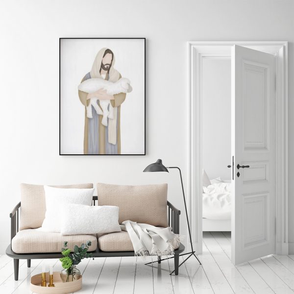 Wall Art - He Leaves The Ninety And Nine - Canvas Prints-Poster Prints - Image 3