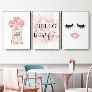Wall Art  - Hello Beautiful 3 sets - Poster Prints -Canvas Prints