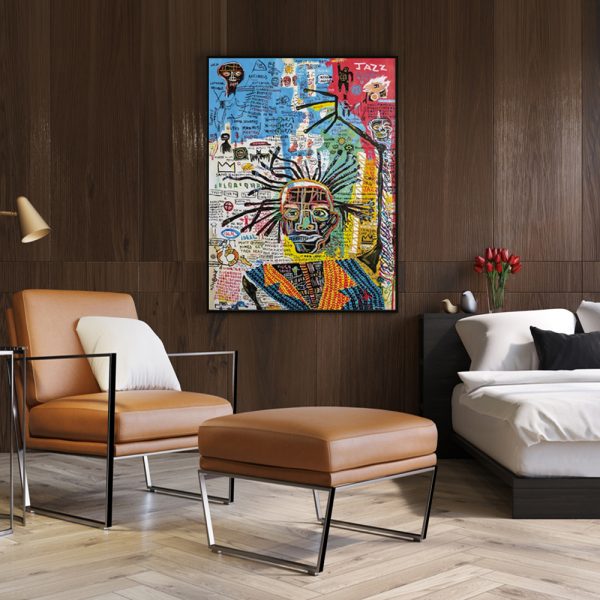 Wall Art - Jazz By Michel Basquiat - Canvas Prints-Poster Prints - Image 2