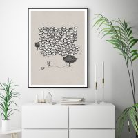 Wall Art - Jesus Leaves The 99 - Canvas Prints-Poster Prints - Image 2