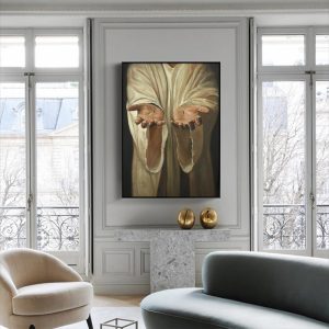 Wall Art - Jesus Nail Hand - Canvas Prints-Poster Prints