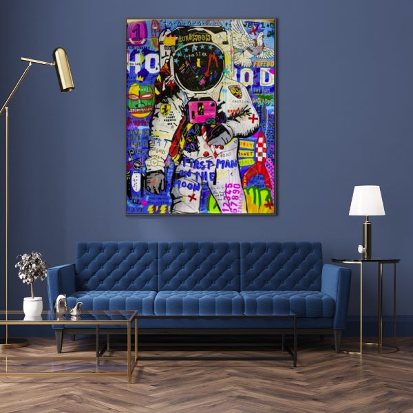 Wall Art - Astronaut By Mr Brainwash - Canvas Prints-Poster Prints - Image 3