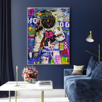 Wall Art - Astronaut By Mr Brainwash - Canvas Prints-Poster Prints