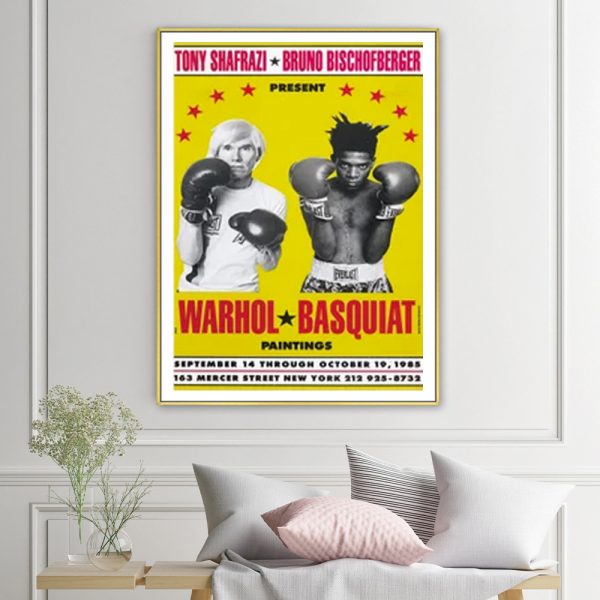 Wall Art - Warhol Basquiat Boxing - Canvas Prints-Poster Prints - Image 2