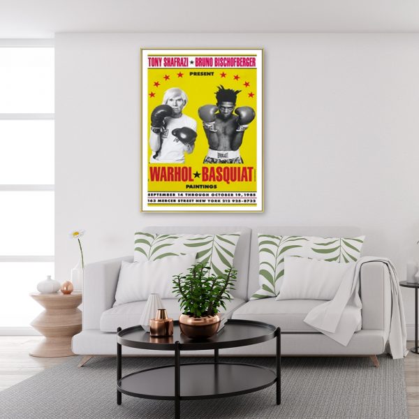 Wall Art - Warhol Basquiat Boxing - Canvas Prints-Poster Prints - Image 3