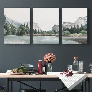 Wall Art  - Yosemite Valley National Park 3 Sets - Poster Prints -Canvas Prints