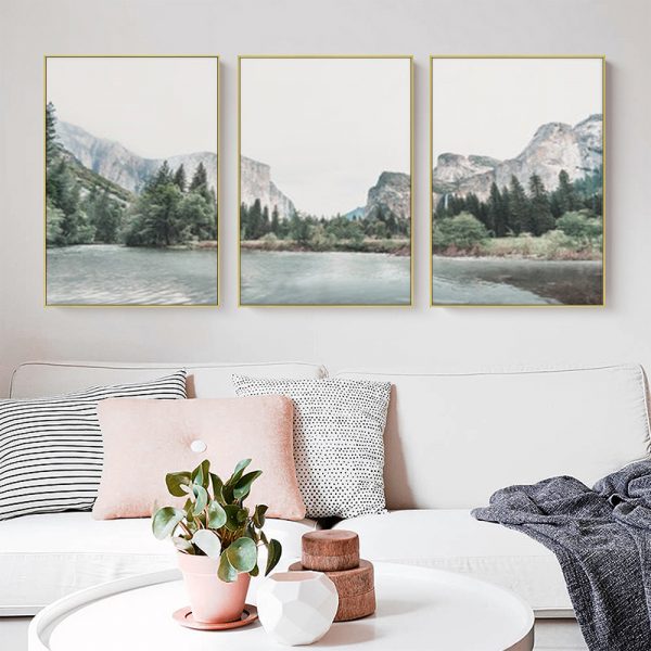 Wall Art  - Yosemite Valley National Park 3 Sets - Poster Prints -Canvas Prints - Image 2