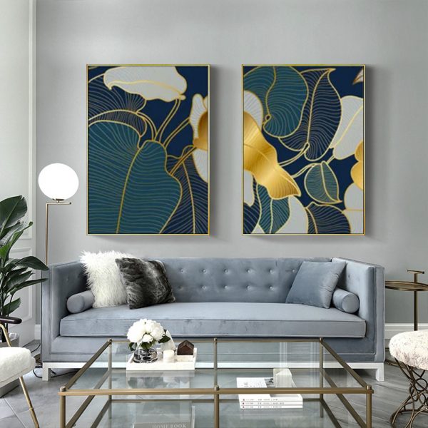 Wall art - Abstract Monstera (2 sets)- Canvas Prints- Poster Prints