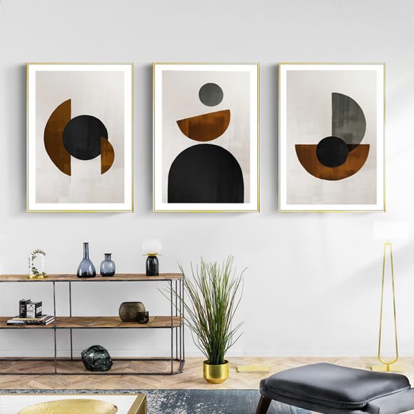 Wall Art  - Abstract Circle 3 Sets - Poster Prints -Canvas Prints