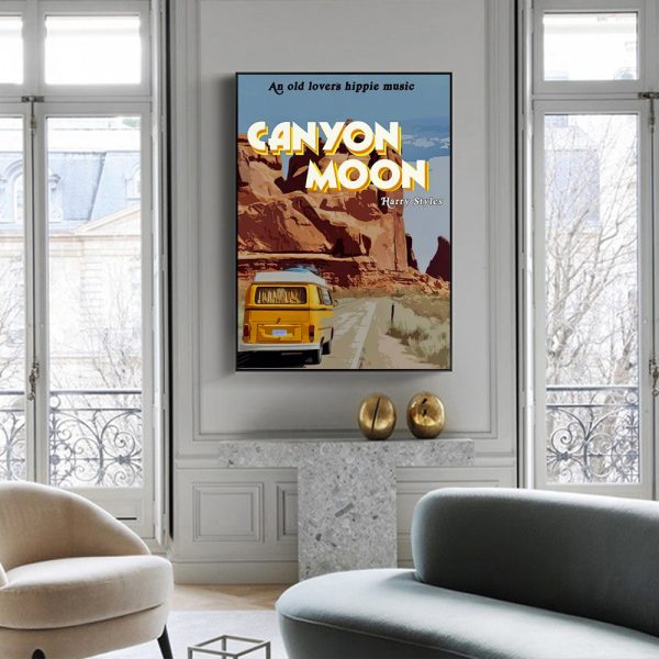 Wall Art - Canyon Moon - Canvas Prints-Poster Prints - Image 3