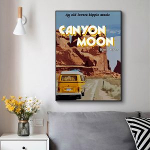 Wall Art - Canyon Moon - Canvas Prints-Poster Prints