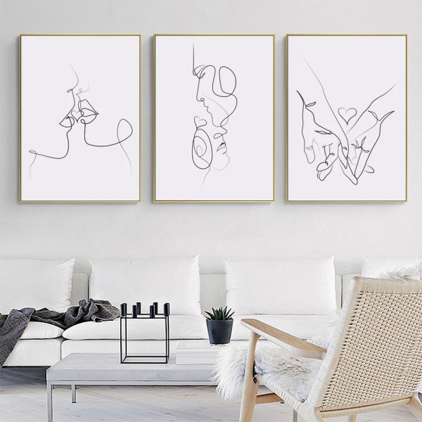 Wall Art  - Couples 3 Sets - Poster Prints -Canvas Prints