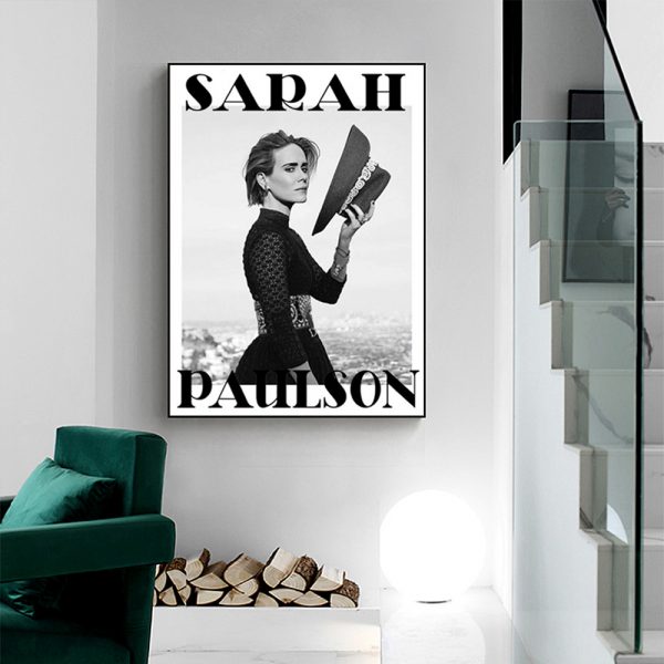 Wall Art - Sarah Paulson - Canvas Prints-Poster Prints - Image 2