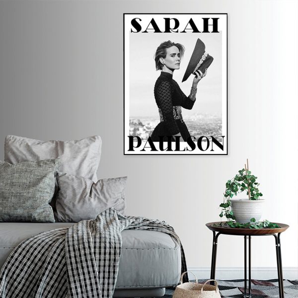Wall Art - Sarah Paulson - Canvas Prints-Poster Prints - Image 3