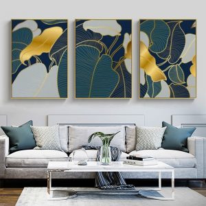 Wall Art  - Abstract Monstera 3 Sets - Poster Prints -Canvas Prints