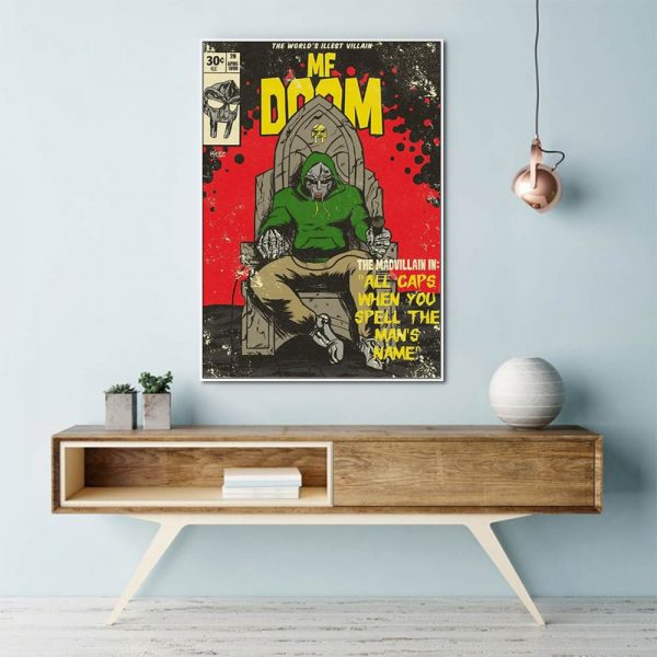 Wall Art - MF DOOM Music - Canvas Prints-Poster Prints