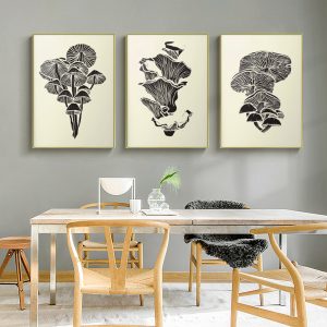 Wall Art  - Mushroom 3 Sets - Poster Prints -Canvas Prints